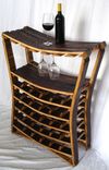 Large Wine Barrel Wine Rack - Chianti - Made From Retired Napa Wine Barrels 1 small