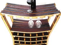Large Wine Barrel Wine Rack - Chianti - Made From Retired Napa Wine Barrels 2 small