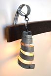 Barrel Ring Vanity Light - Elan - Made From Retired California Wine Barrel Rings 6 small