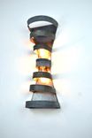 Wine Barrel Double Sconce - Farfalle - Made From Retired California Wine Barrel Rings 3 small