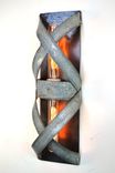 Wine Barrel Wall Sconce - Bandeau - Made From Retired California Wine Barrel Rings 3 small