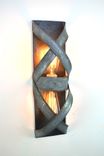 Wine Barrel Wall Sconce - Bandeau - Made From Retired California Wine Barrel Rings 4 small