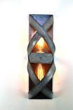 Wine Barrel Wall Sconce - Bandeau - Made From Retired California Wine Barrel Rings 5 small