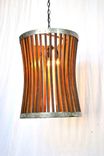 Wine Barrel Chandelier - He - Made From Reclaimed Napa Wine Barrels 3 small
