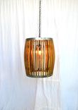 Wine Barrel Chandelier Convex Light - Yukimi - Made From Retired California Wine Barrels 2 small