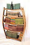 Wine Barrel Bookcase - Amarone - Made From Retired California Wine Barrels 1 small