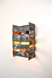 Wine Barrel Wall Sconce - Boucle - Made From Retired California Wine Barrel Rings 3 small