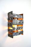 Wine Barrel Wall Sconce - Boucle - Made From Retired California Wine Barrel Rings 4 small