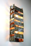 Wine Barrel Ring Wall Sconce - Ladder To Heaven - Made From Retired Ca Wine Barrels Rings 1 small