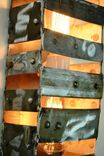 Wine Barrel Ring Wall Sconce - Ladder To Heaven - Made From Retired Ca Wine Barrels Rings 2 small