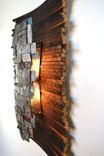 Wine Barrel Art And Wall Light - Hehku - Made From Retired California Wine Barrels And Rings 5 small