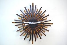 Wine Barrel Clock - Radiant - Made From Retired California Wine Barrels 2 small