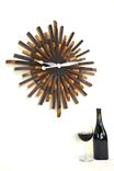 Wine Barrel Clock - Radiant - Made From Retired California Wine Barrels 4 small