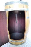 Wine Barrel Vanity With Hammered Copper Sink And Faucet - Pranya - Free Standing With Door 3 small