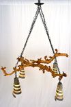 Grapevine Wine Barrel Ring Chandelier - Dolcetto - Made From Retired California Grapevines 2 small