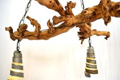 Grapevine Wine Barrel Ring Chandelier - Dolcetto - Made From Retired California Grapevines 3 small