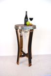 Wine Barrel Tasting Or Bistro Table - Serenoa - Made From Retired California Wine Barrels 1 small