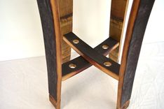 Wine Barrel Tasting Or Bistro Table - Serenoa - Made From Retired California Wine Barrels 3 small