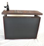 Wine Barrel Hostess Stand Or Bar With Chalkboard Front - Rostrum - Made From Retired Ca Wine Barrels 1 small