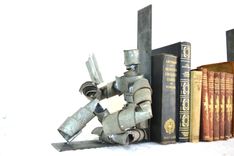 Wine Barrel Bookends - Relaxing With A Good Book - Made From Retired Ca Wine Barrel Rings 5 small