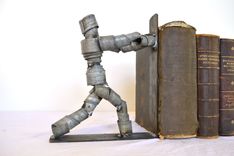 Wine Barrel Ring Bookends - Kitabu - Made From Salvaged Napa Wine Barrel Rings 4 small