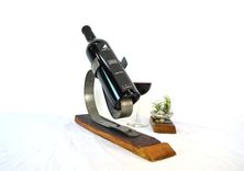 Counter Top Bottle Holder - Acerbus - Made From Retired California Wine Barrels 2 small