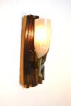 Wine Barrel Stave & Bottle Sconce - Opulent - Made From Reclaimed Ca Wine Barrels And Bottles 1 small