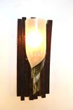 Wine Barrel Stave & Bottle Sconce - Opulent - Made From Reclaimed Ca Wine Barrels And Bottles 2 small