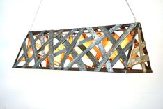 Wine Barrel Ring Island Light - Pulau - Made From Retired California Wine Barrel Rings! 3 small