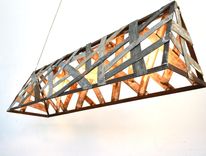 Wine Barrel Ring Island Light - Pulau - Made From Retired California Wine Barrel Rings! 5 small