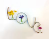 Wine Barrel Ring Sign And Vase Holder - Love - Made From Salvaged Ca Wine Barrel Rings 1 small
