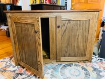Pikesville Deluxe Cat Litter Box Enclosure, Kitty Cabinet 3 small