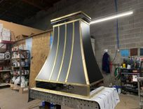 The "Hilary Black" Custom Range Hood, Blower Sold Separately // (Min. Shipping $450+) 1 small
