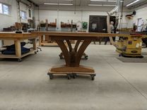 White Oak Trestel Table 4 small