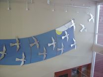 "Soaring Birds" 16 Ft. Wall Sculpture 3 small