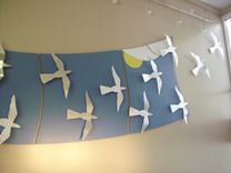 "Soaring Birds" 16 Ft. Wall Sculpture 1 small