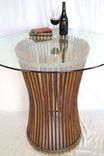 Wine Barrel Pub Or Tasting Table - Halesia - Made From Retired California Wine Barrels 5 small