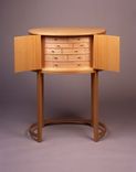Chestnut & Spruce Oval Jewelry Cabinet 2 small