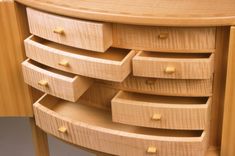Chestnut & Spruce Oval Jewelry Cabinet 3 small