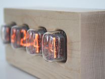 Nixie Tube Clock - Hard Maple 4 small