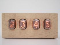 Nixie Tube Clock - Hard Maple 3 small