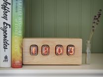 Nixie Tube Clock - Hard Maple 1 small
