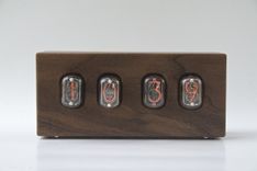 Nixie Clock - Heartwood Walnut 5 small