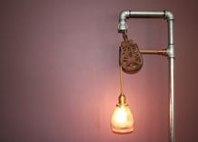 Floor Lamp With Vintage Pulley 1 small