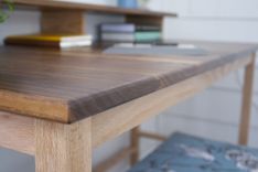 Computer Desk - Walnut And Red Oak 2 small