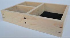 Bespoke, Custom Made Walnut And Maple Inlayed Jewelry Box 6 small
