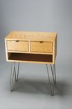 European Beech Mid-Century Side Table 1 small