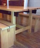 Large Dining Table And Seating 2 small