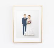 Wedding Portrait Custom Made From Paper Cutouts 11 X 14 1 small