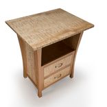 Nightstand With Drawers, Cherry, Laptop Space, Scandinavian, Danish Modern, Asian, Qm, "Rushes" 4 small